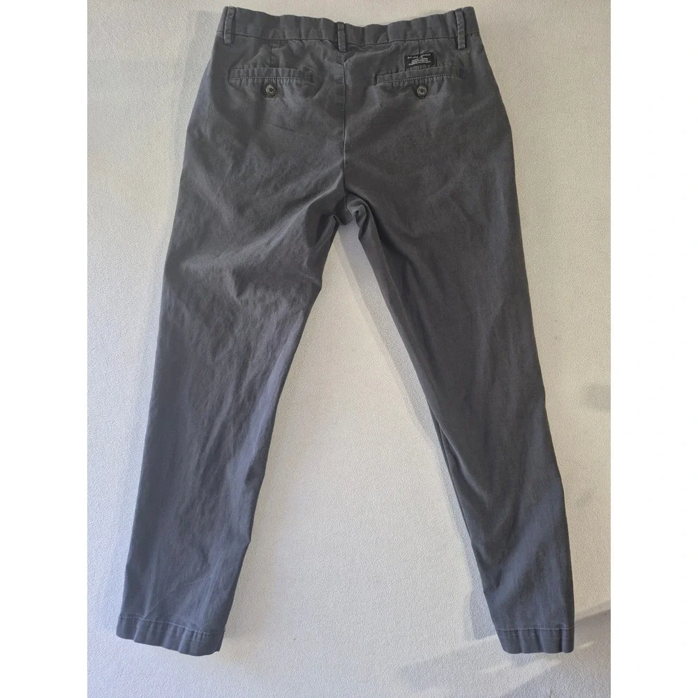 Banana Republic Mason Chino Pants Mens 32x32 Gray Slim Tapered Stretch Cotton